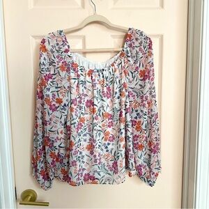 White floral Cece top